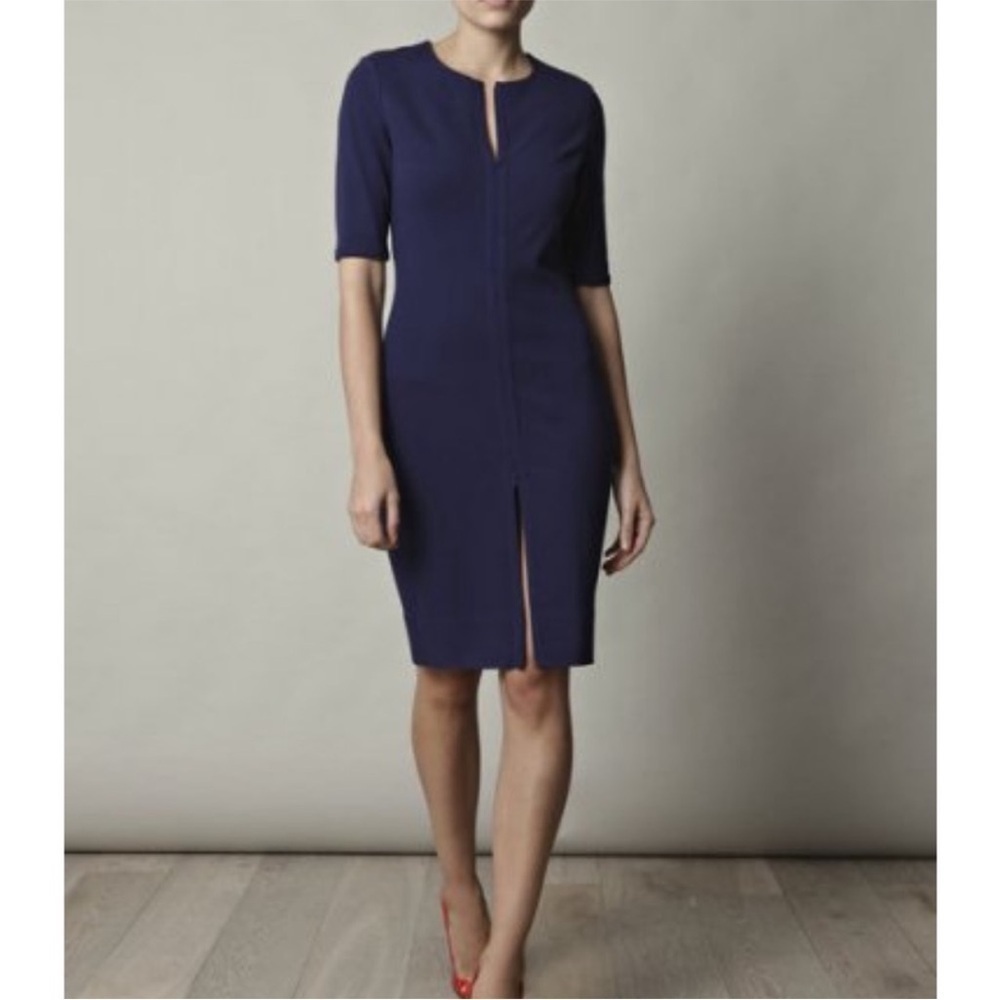 Diane Von Ferstenburg Saturn MIDI Dress Navy 10
